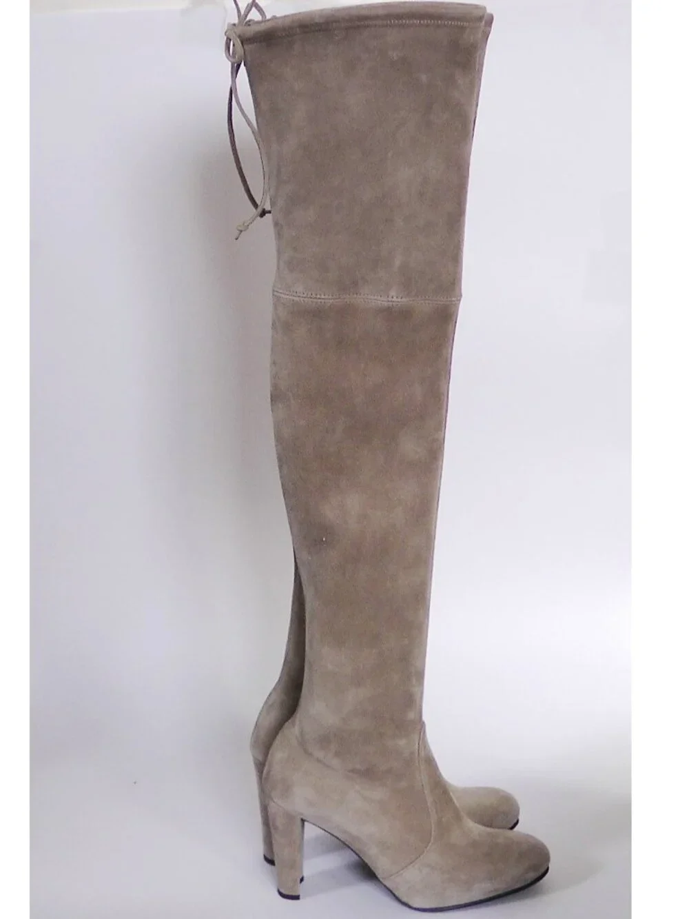 NEW Stuart Weitzman Highland Over-the-Knee Boots, EU 39.5 (US 9), Topo Suede